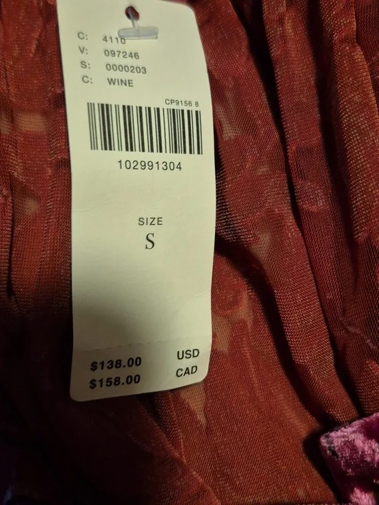 Anthropologie Estela Burnout Sheer Blouse Sz.S NWT - Picture 10 of 12